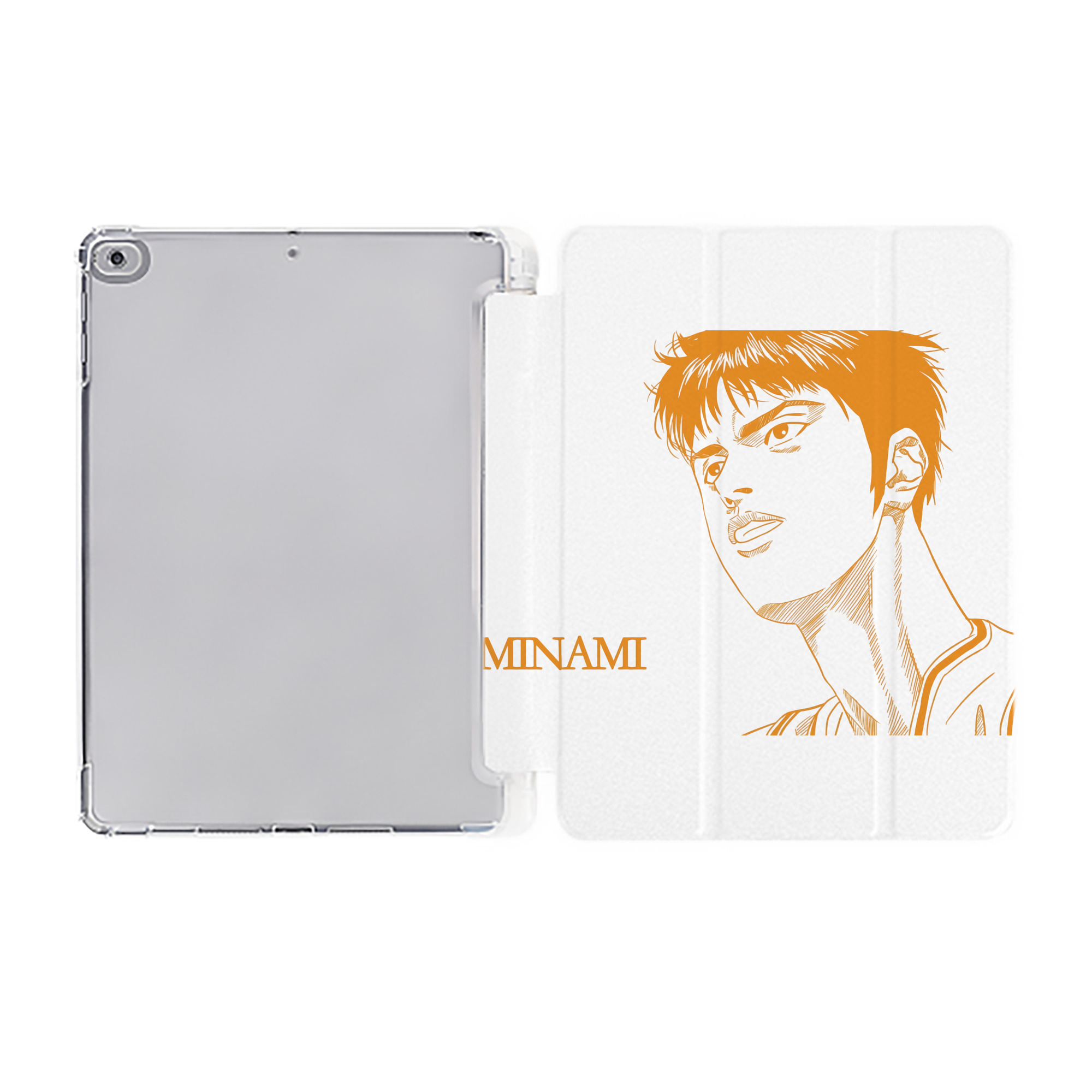 （画像用） SLAM DUNK／スラムダンク IPad ケース ペン収納付き 三つ折りスタンド PUレザー×シリコン 対応機種9.5/10.5/10.9インチ